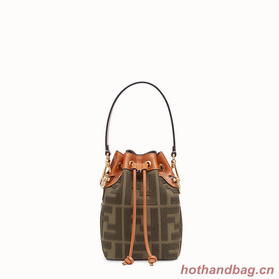 FENDI MON TRESOR Mini bag in green canvas 8BS010