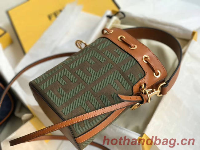 FENDI MON TRESOR Mini bag in green canvas 8BS010