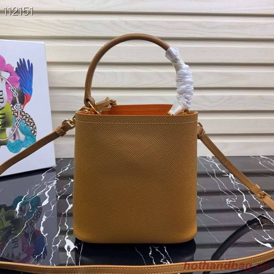 Prada Panier small Original Saffiano Bag 1BA217 Brown