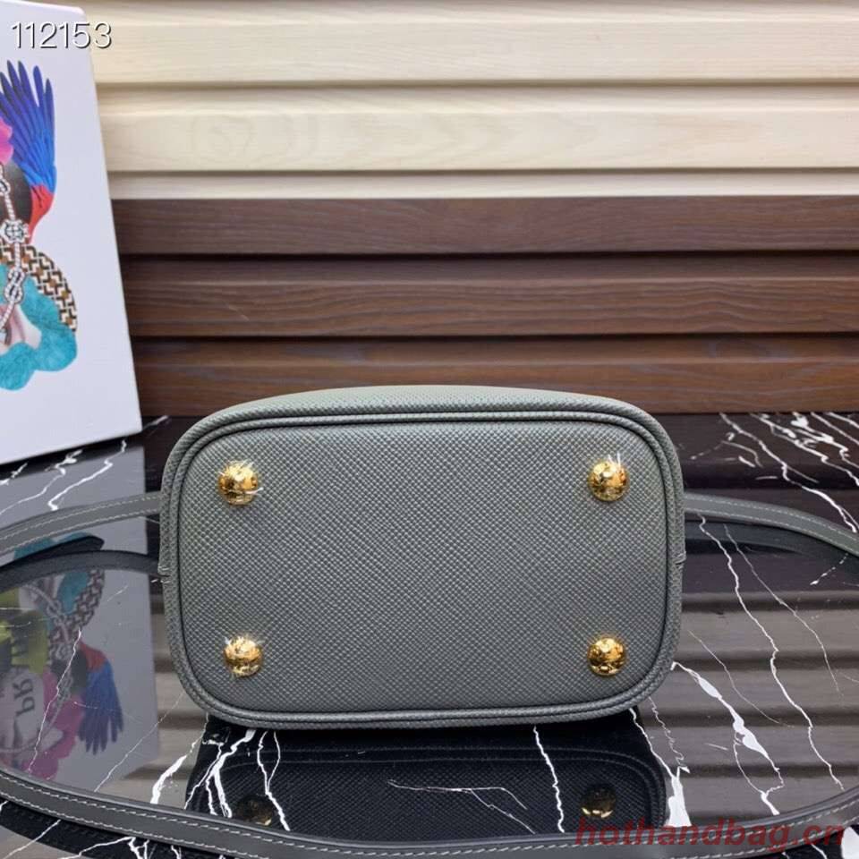 Prada Panier small Original Saffiano Bag 1BA217 Gray