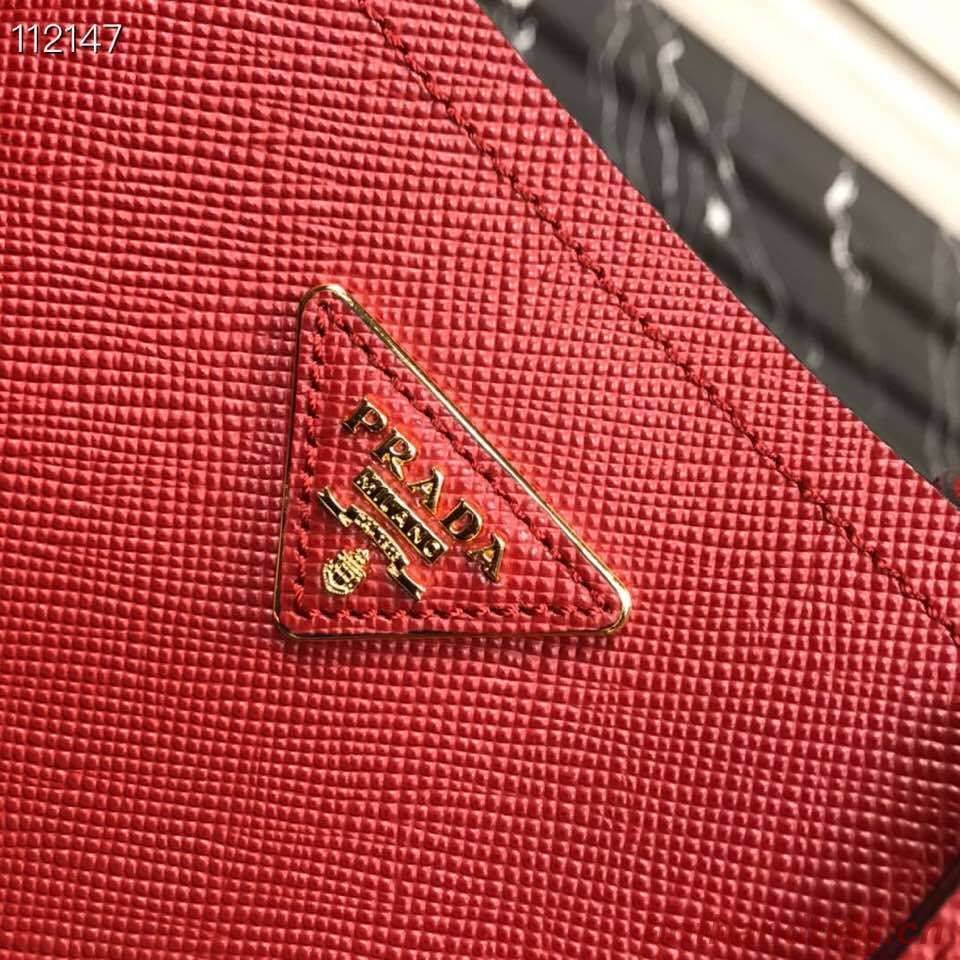 Prada Panier small Original Saffiano Bag 1BA217 Red