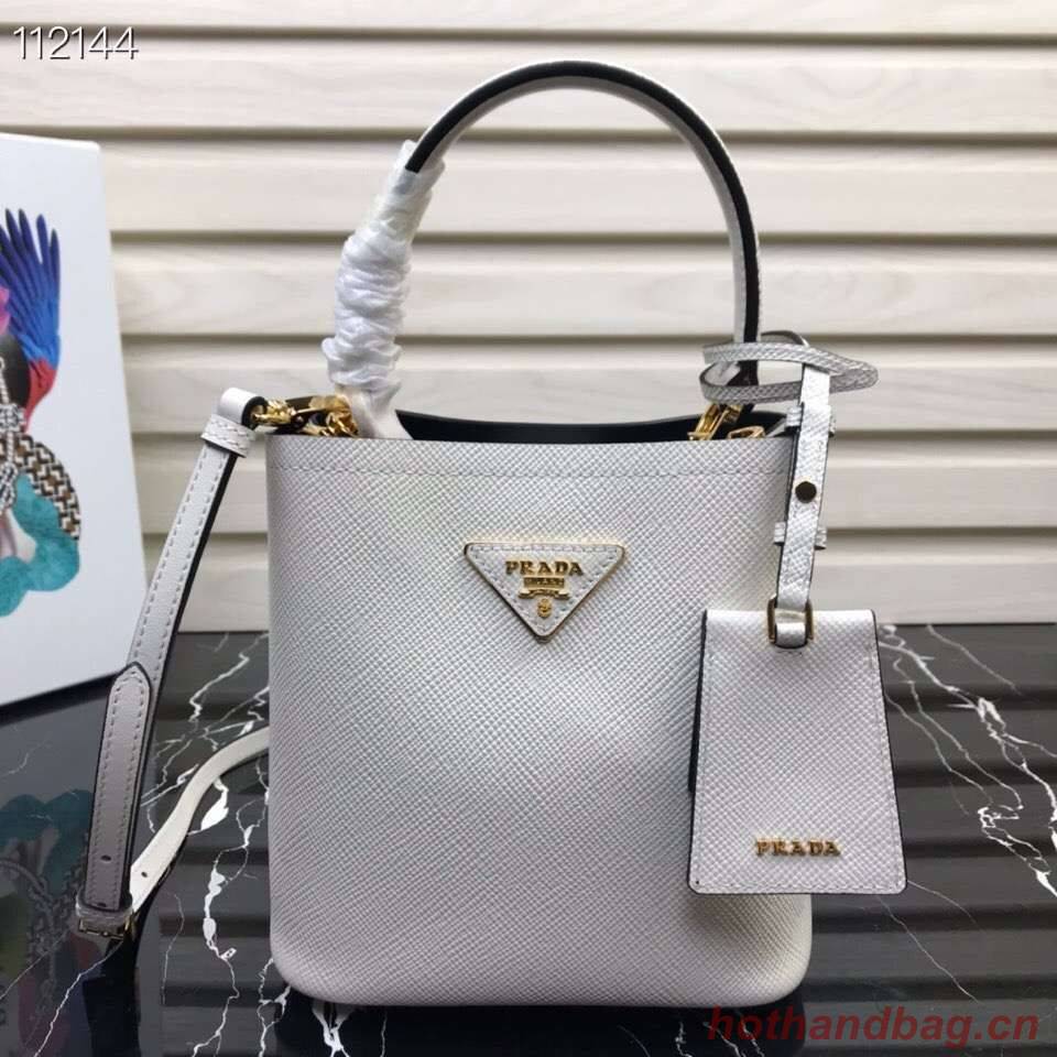 Prada Panier small Original Saffiano Bag 1BA217 White