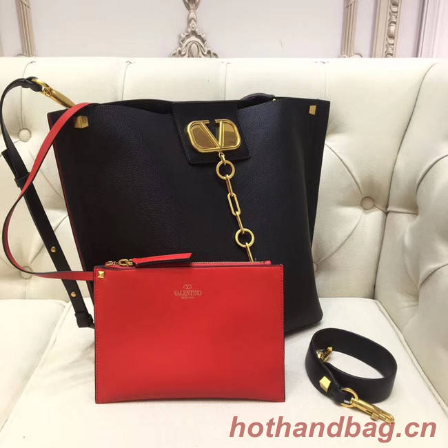 VALENTINO Origianl leather tote 2078 black