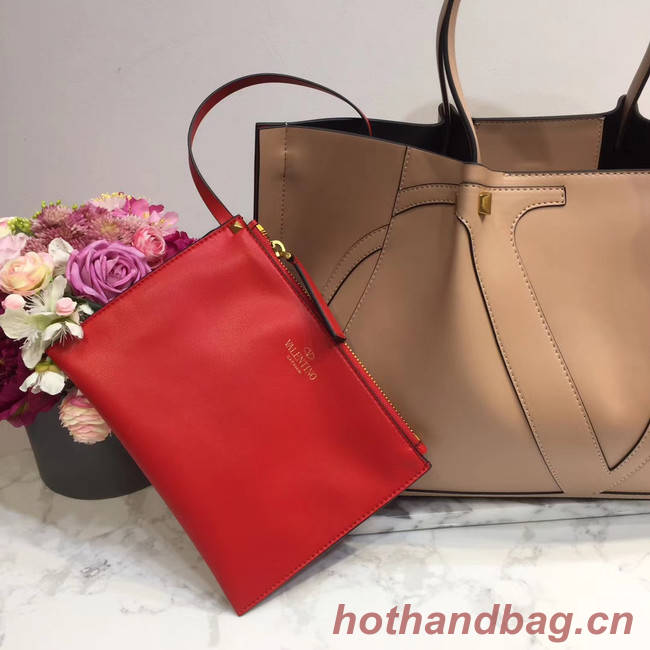 VALENTINO Origianl leather tote 9099 light pink