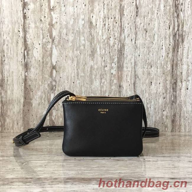 Celine TRIO BAG IN SMOOTH LAMBSKIN MINI 1920 black