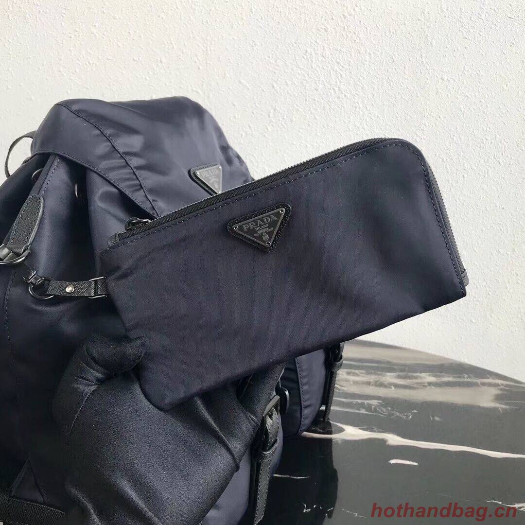 Prada Re-Nylon backpack 1BZ811 black&grey