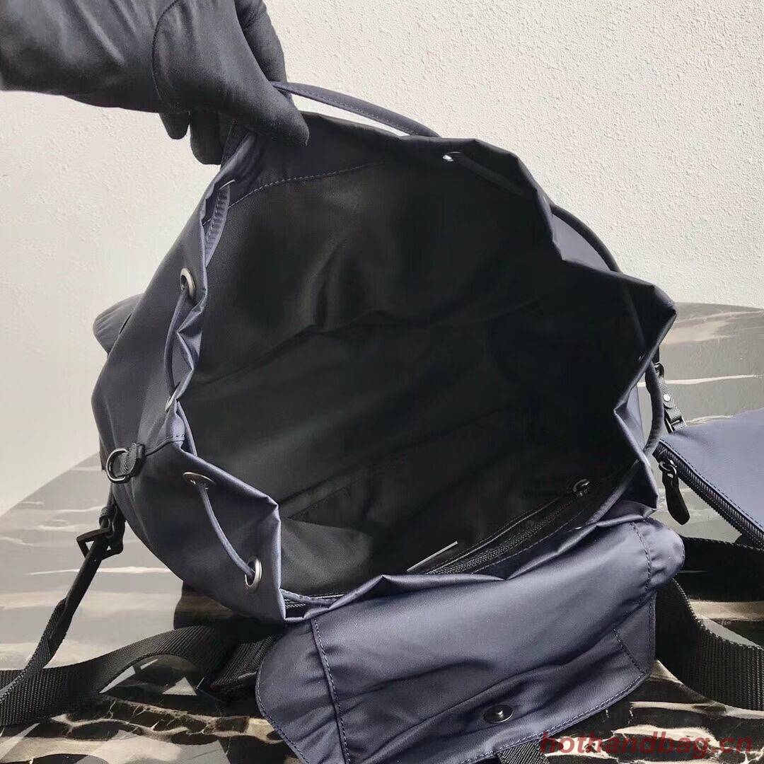 Prada Re-Nylon backpack 1BZ811 black&grey