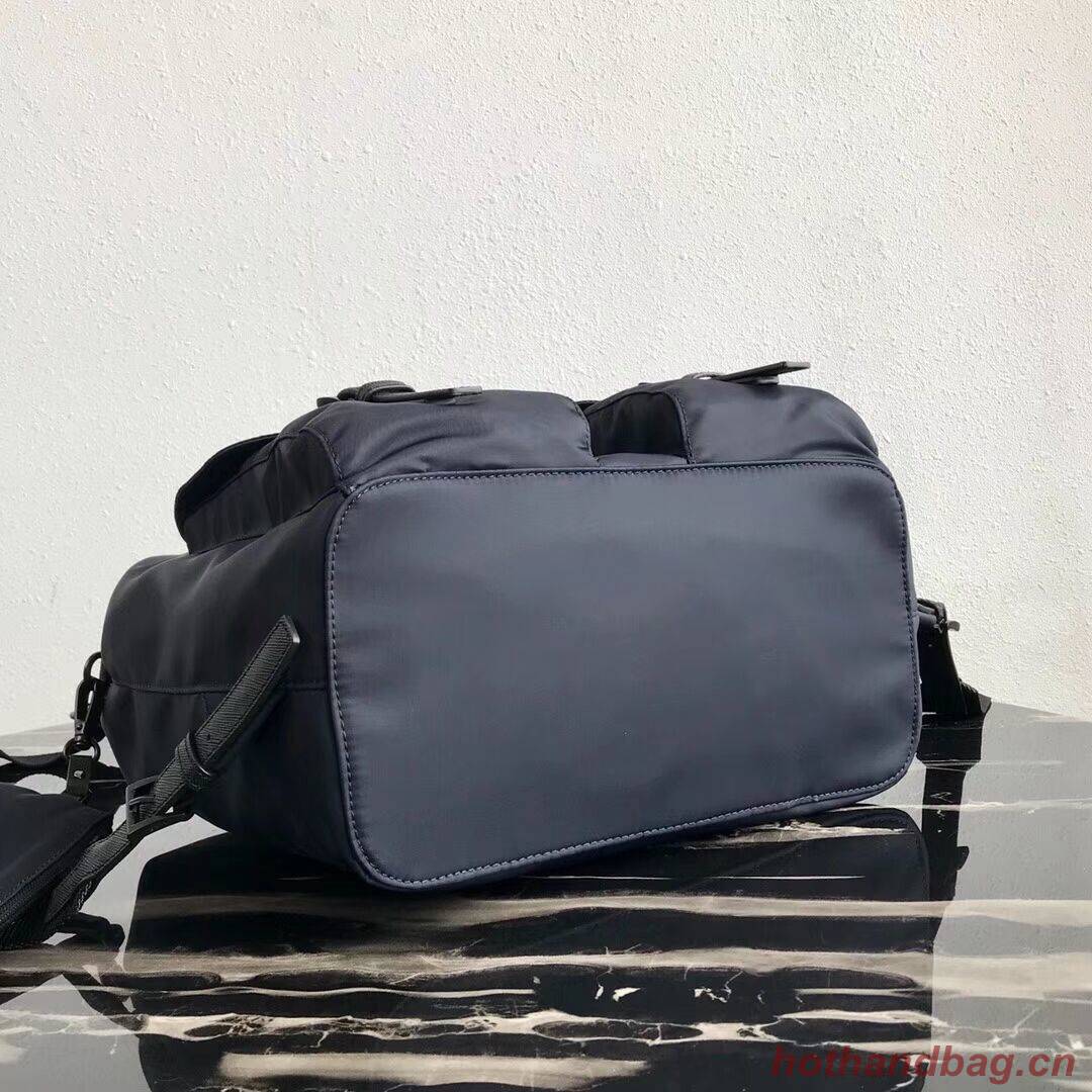 Prada Re-Nylon backpack 1BZ811 black&orange