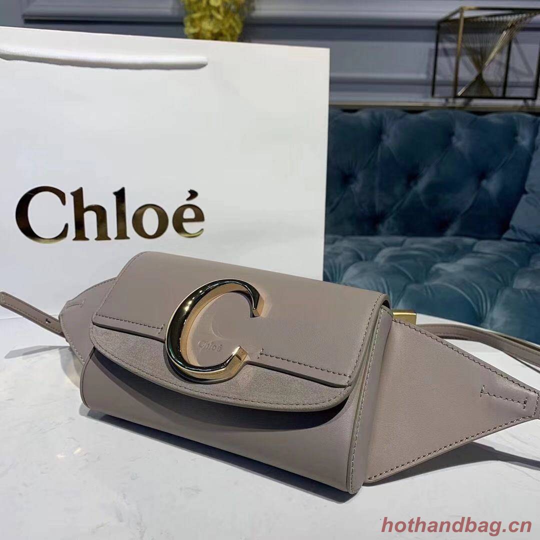 Chloe Original Leather Belt Bag 3S036 grey