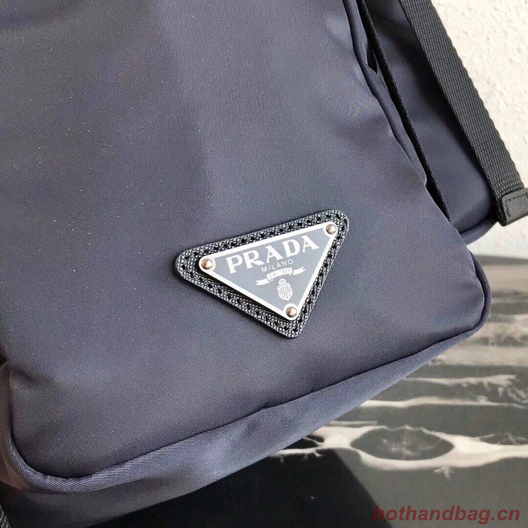 Prada Re-Nylon backpack 2VZ135 black&blue