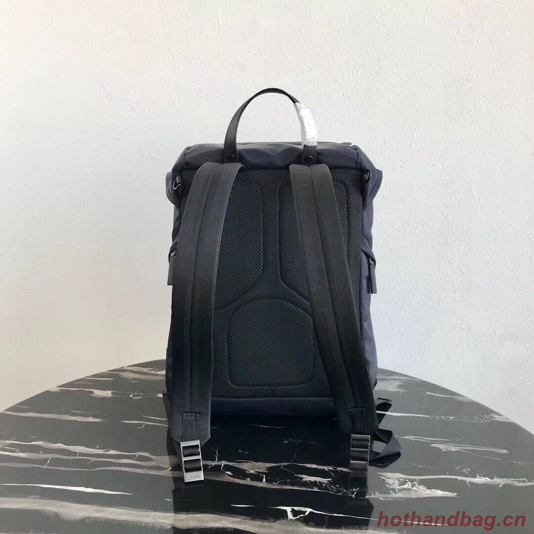 Prada Re-Nylon backpack 2VZ135 black&orange