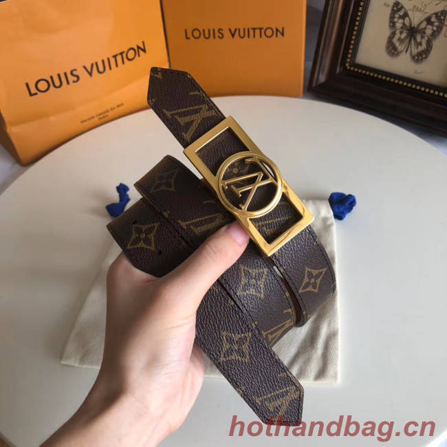 Louis Vuitton Leather Belt M0196W 30MM