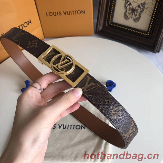 Louis Vuitton Leather Belt M0196W 30MM