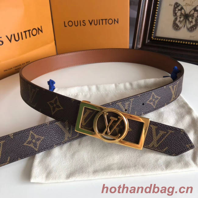 Louis Vuitton Leather Belt M0196W 30MM