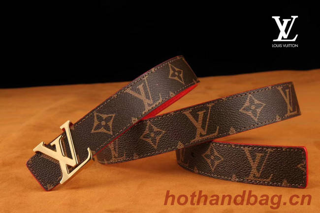 Louis Vuitton Leather Belt M0198W 30MM