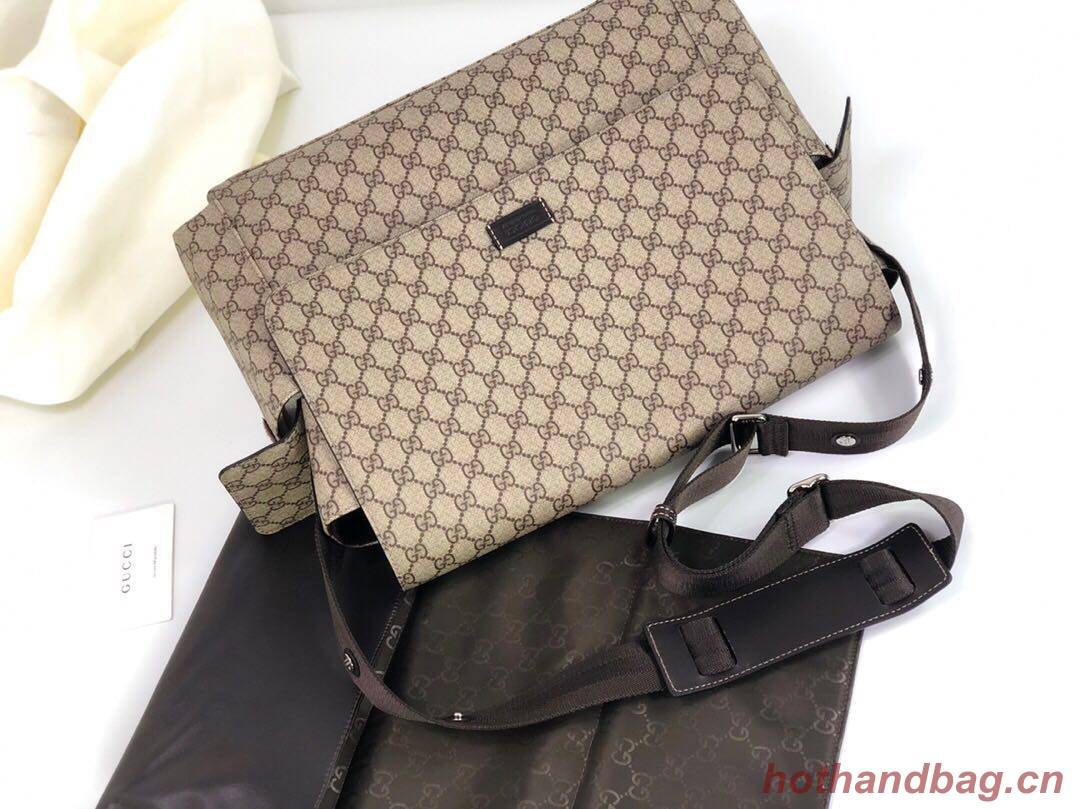   Gucci Messenger Diaper Bag GG Plus 211131 Grey