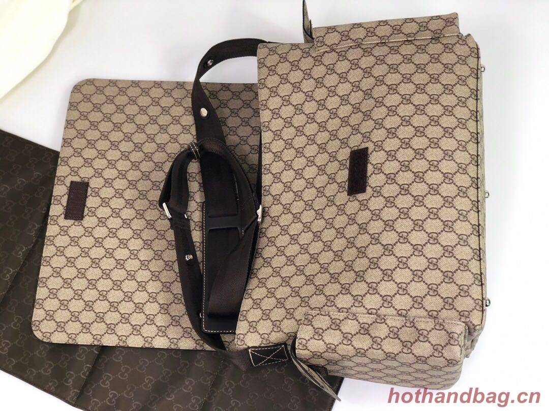   Gucci Messenger Diaper Bag GG Plus 211131 Grey