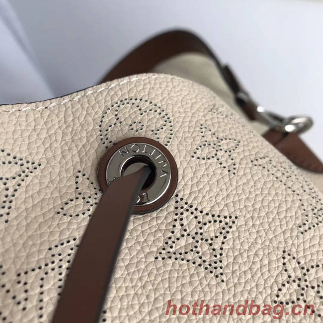 Louis Vuitton original Mahina Leather MURIA M55800 Creme Beige