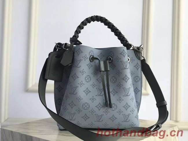 Louis Vuitton original Mahina Leather MURIA M55800 blue