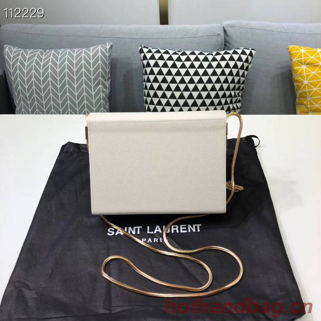 Yves Saint Laurent Kate mini Original leather Shoulder Bag Y593122 white