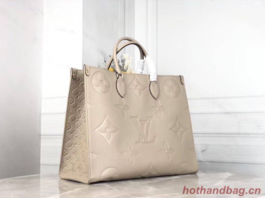 Louis Vuitton ONTHEGO Original Leather Bag M44576 Beige