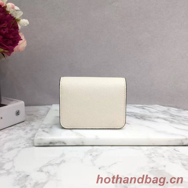 VALENTINO Origianl leather Card Holder 062 white