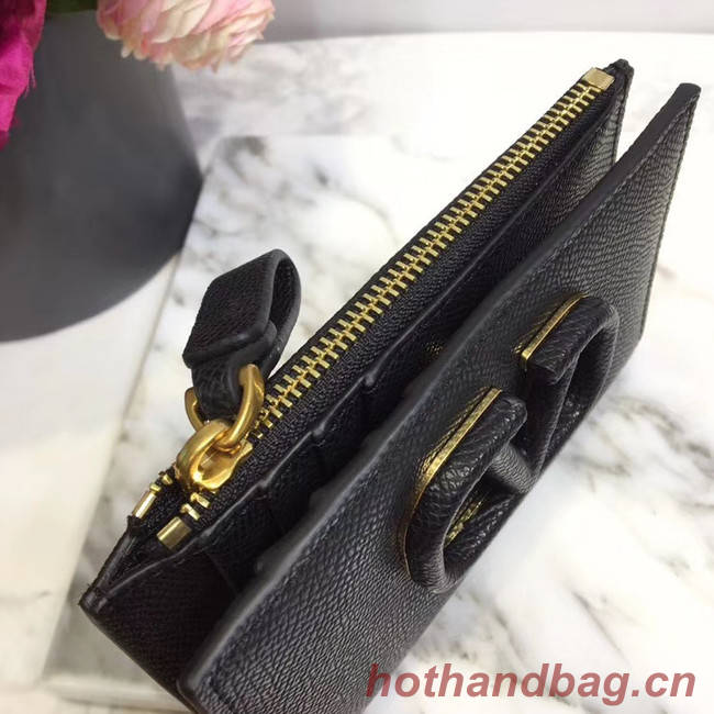 VALENTINO Origianl leather Card Holder 066 black