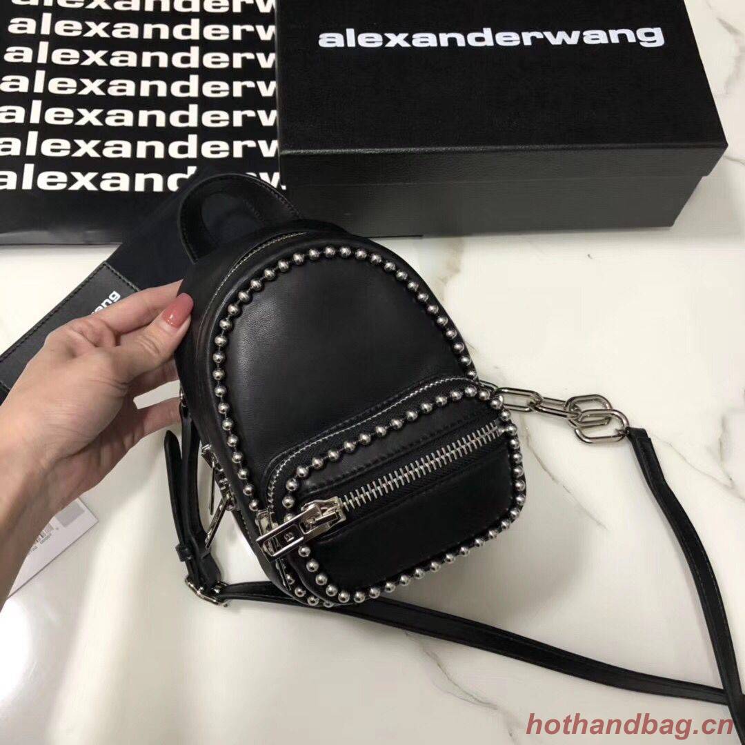 Alexander Wang leather Mini knapsack 0003 black