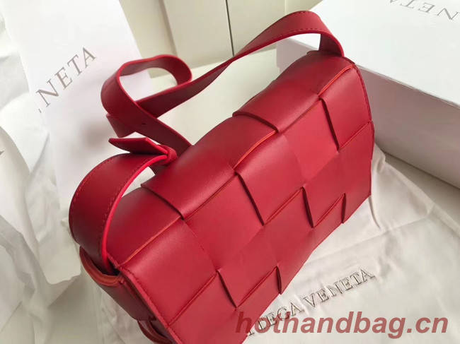 Bottega Veneta Sheepskin Weaving Original Leather 578004 red