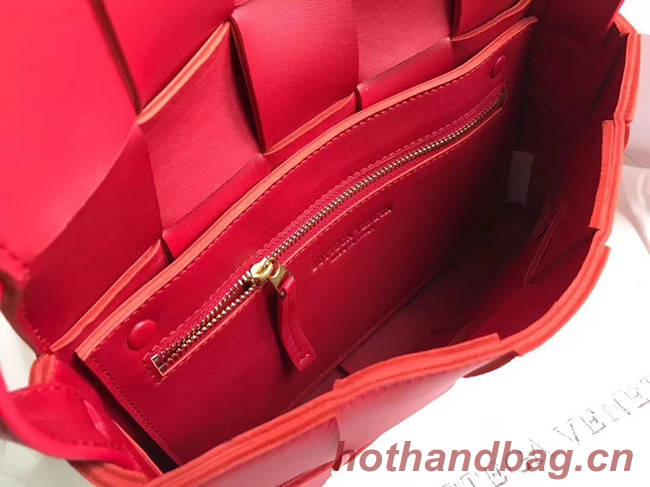 Bottega Veneta Sheepskin Weaving Original Leather 578004 red