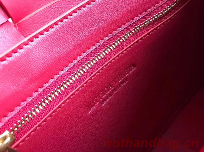 Bottega Veneta Sheepskin Weaving Original Leather 578004 red