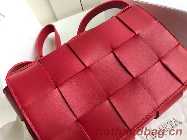 Bottega Veneta Sheepskin Weaving Original Leather 578004 red