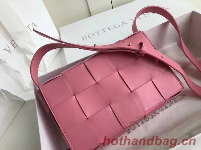 Bottega Veneta Sheepskin Weaving Original Leather 578004 rose