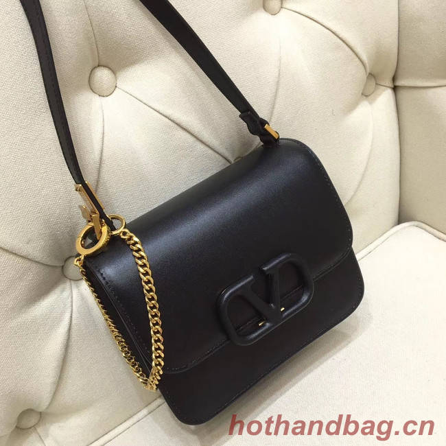 VALENTINO VLOCK Origianl leather shoulder bag 0906 black