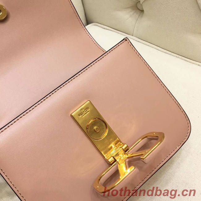 VALENTINO VLOCK Origianl leather shoulder bag 0906 light pink