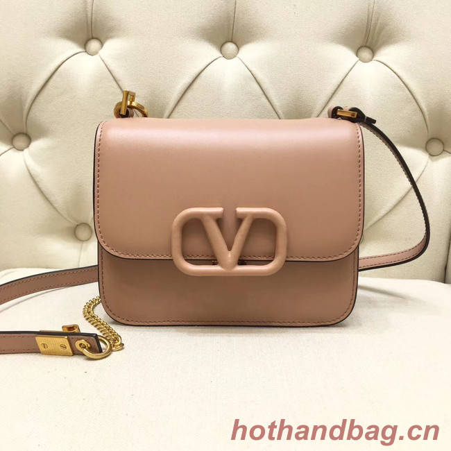 VALENTINO VLOCK Origianl leather shoulder bag 0906 light pink