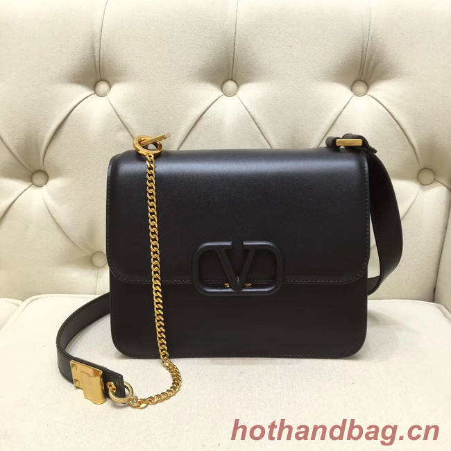 VALENTINO VLOCK Origianl leather shoulder bag 0908 black