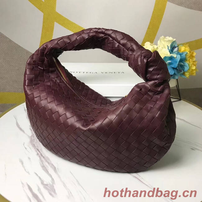 Bottega Veneta Original Weave Leather Bag BV4589 Burgundy