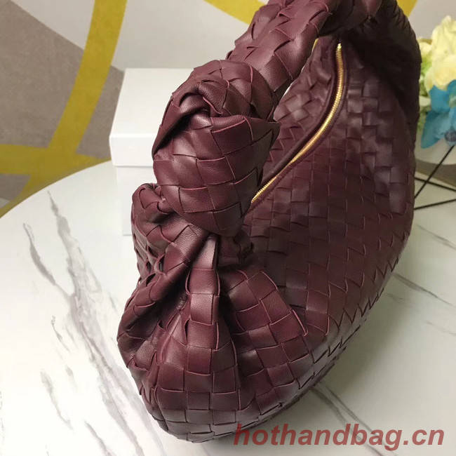 Bottega Veneta Original Weave Leather Bag BV4589 Burgundy