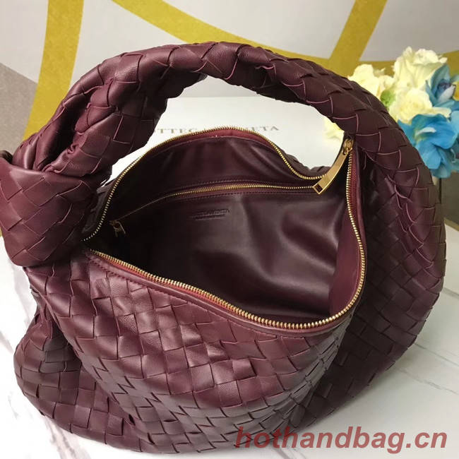 Bottega Veneta Original Weave Leather Bag BV4589 Burgundy