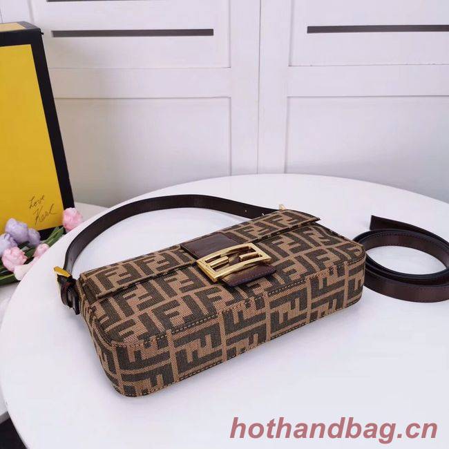 FENDI BAGUETTE fabric bag 8BR011 Coffee