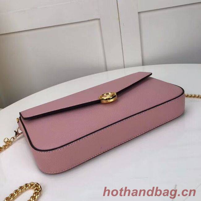 Fendi WALLET ON CHAIN WITH POUCHES leather mini-bag F0005  pink