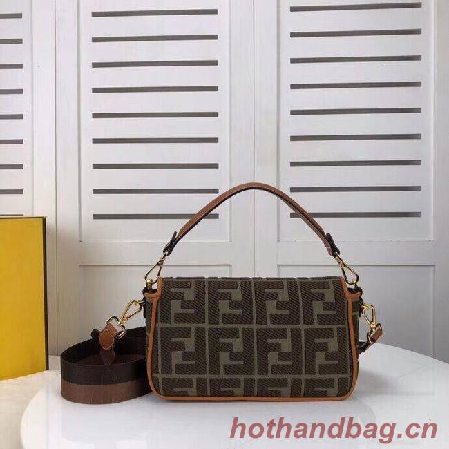 FENDI fabric bag F0386 Blackish green