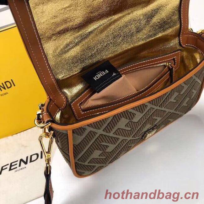 FENDI fabric bag F0386 Blackish green