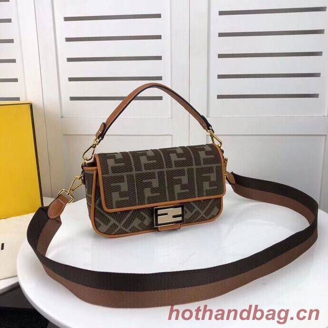 FENDI fabric bag F0386 Blackish green