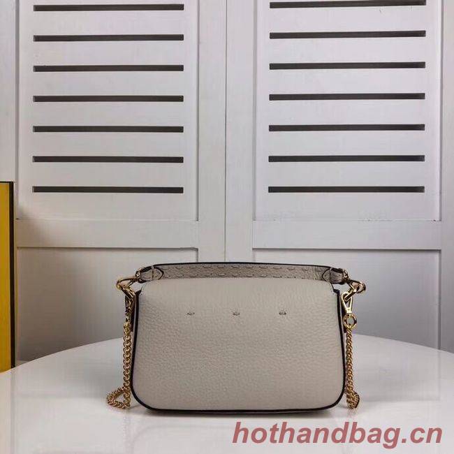 Fendi BAGUETTE leather bag F2467 beige