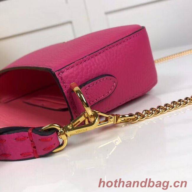 Fendi BAGUETTE leather bag F2467 rose