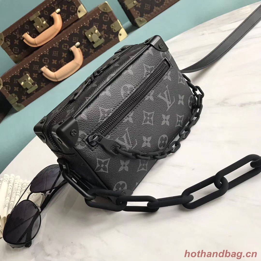 Louis Vuitton Monogram Canvas Original Leather Mini Soft Trunk M44480 Black