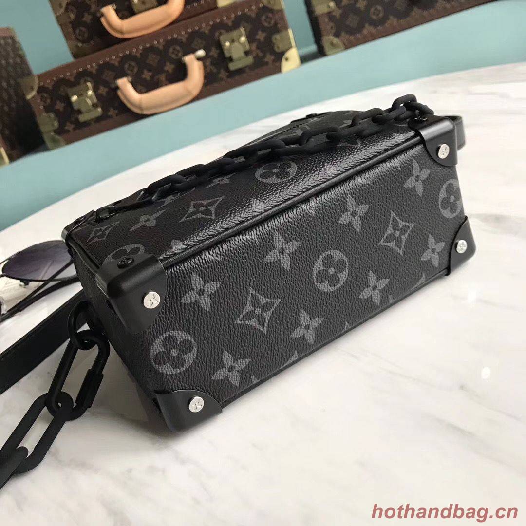 Louis Vuitton Monogram Canvas Original Leather Mini Soft Trunk M44480 Black