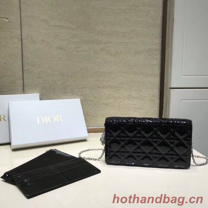 LADY DIOR CALFSKIN WALLET C9025A black